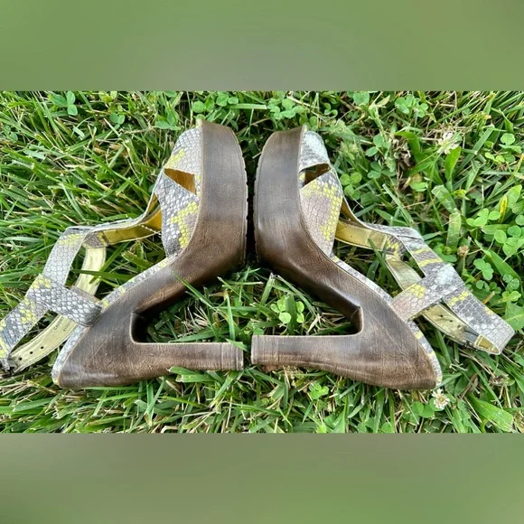 Carlos Santana!😎Platform Cavort snakeskin heels/size-7.5 - Picture 8 of 14